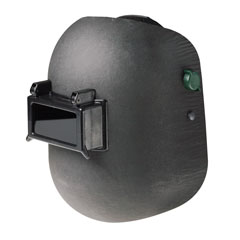 Klapp-Kopfschild 51x108mm ohne Glas aus imprägniertemVulkanfiber