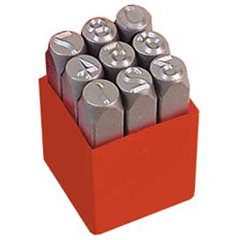 Schlagziffern 0-9,6mm hoch extra schwere Qualität,angeschmiedete Köpfe