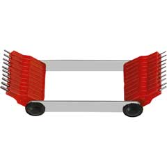 Düsenlehre 16 Stifte 1,50-3,0 Stufung 0,10,Toleranz +-0,01mm