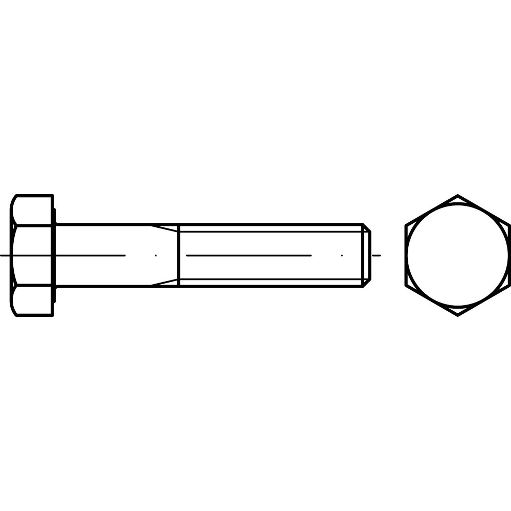 Sechskantschraube DIN 931 8.8 M 24 x 150 A2K GALV. VERZINKT VE=1