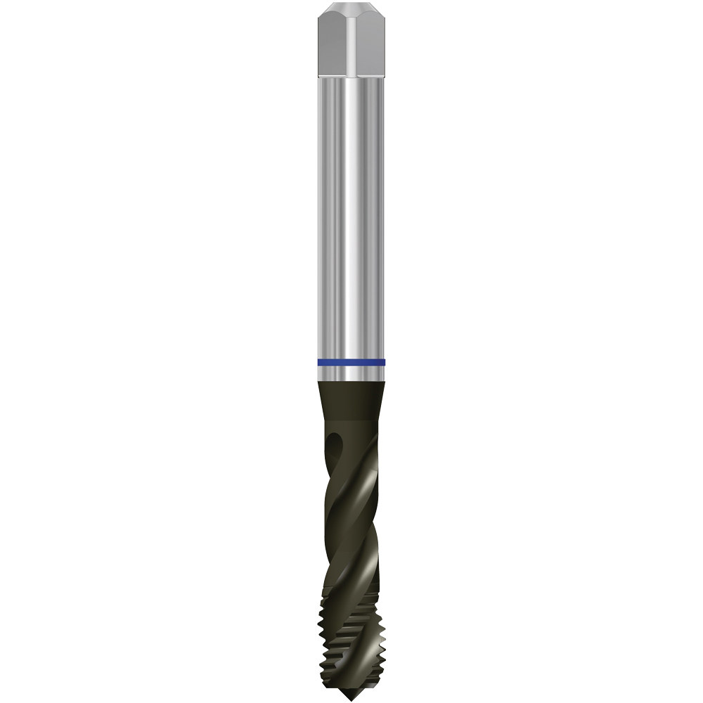 Maschinengewindebohrer M3x0,5 DIN371C PM-TiCN für Sackloch,Blauring