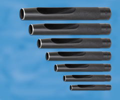 Locheisen Satz 2-10mm 7-teilig,extra Qualität,mit blanker Pfeife,rund