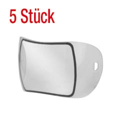 5 Stück Vorsatzscheiben,gebogen zu Art.Nr. 3062-252,-253,-254