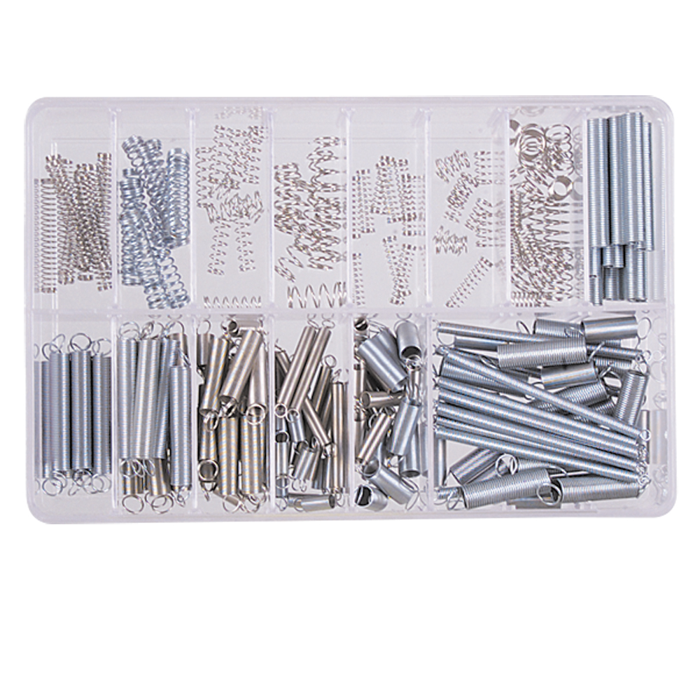 Federn-Satz 200-teilig,in Box Druck-und Zugfedern-Sortiment