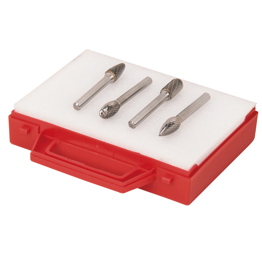 Rotor-Cut Uni-Fräsbox "A" 4-teilig PREMIUM mit Supercut VHM-Rotorfräsern