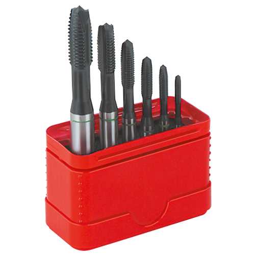 Maschinengewindebohrersatz 6-tlg. M3-M10 für Durchgangslöcher,in Box,GRÜNRING