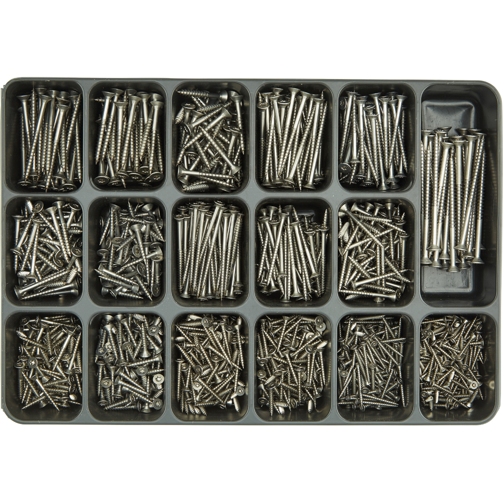 SPIRAL Sortimentkoffer 850-teilig SPS Senkkopf A2 Edelstahl TX