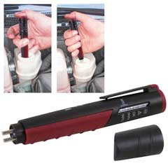 Bremsflüssigkeits-Tester DOT 3/4/5.1 3 LED,zur Überprüfung des Wassergehaltes