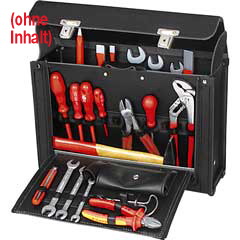 Werkzeugtasche Rindleder,430x310x160mm mit Zwischenwand