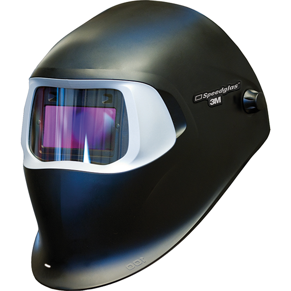 100V SPEEDGLAS Schweißermaske schwarz mit 100V ADF