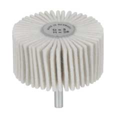 Rotor-Filz-Fächerschleifer 50x20mm 6mm Schaft,Dicke 3,H40 zum Polieren