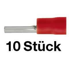 10 Stk.Stiftkabelschuh 0,25-1,5mm² rot