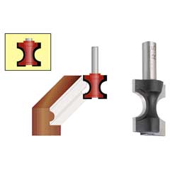 Halbrundfräser HH6090320 14mm Ø Radius 3 Schaft6mm,HSS