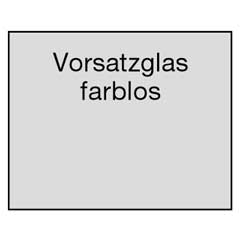 Vorsatzscheibe 114x94 mm, PC, 1 mm stark transparent