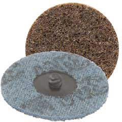 Schleifvlies Ø51mm grob,braun mit ROLOC- Schnellverschluss
