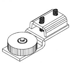 Endanschlag für Gummipuffer für C-Profil 30x35mm,verzinkt