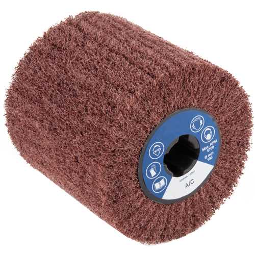 Vlieswalze A100/100x100x19,0mm sehr hart,zum Satinieren,mit Nut