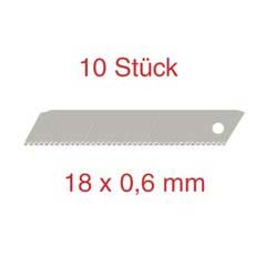 10 Stück Abbrechklingen glatt 0,6mm mit Freischnittschneide