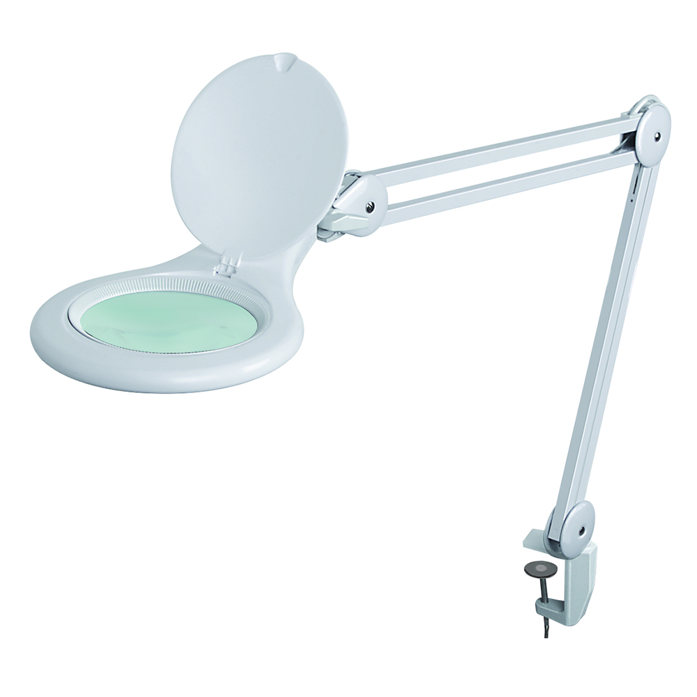 LED-Arbeits-und Lupenleuchte 48 LED's 230V,3 Dioptrien,mit Tischklemme