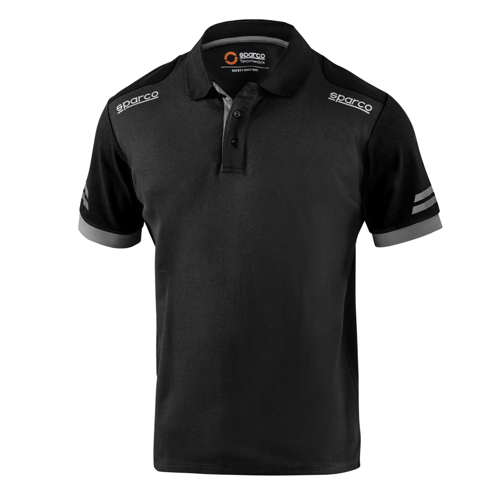 SPARCO Poloshirt Größe 3XL schwarz/grau