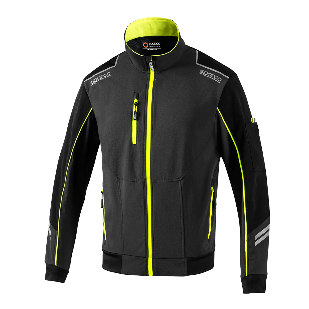 SPARCO Softshelljacke Light Größe M grau/neongelb