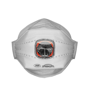 Partikel-Faltmaske JSP FFP3, 10 Stück mit Ventil, Modell Springfit 435