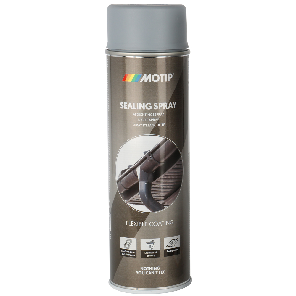 Abdichtspray Farbe GRAU, 500ml wetterfest und UV-beständig