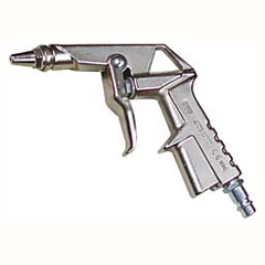 Aluausblaspistole TURBO-SI,kurz,mit Pressluft-Rückprallschutz,Eurostecker