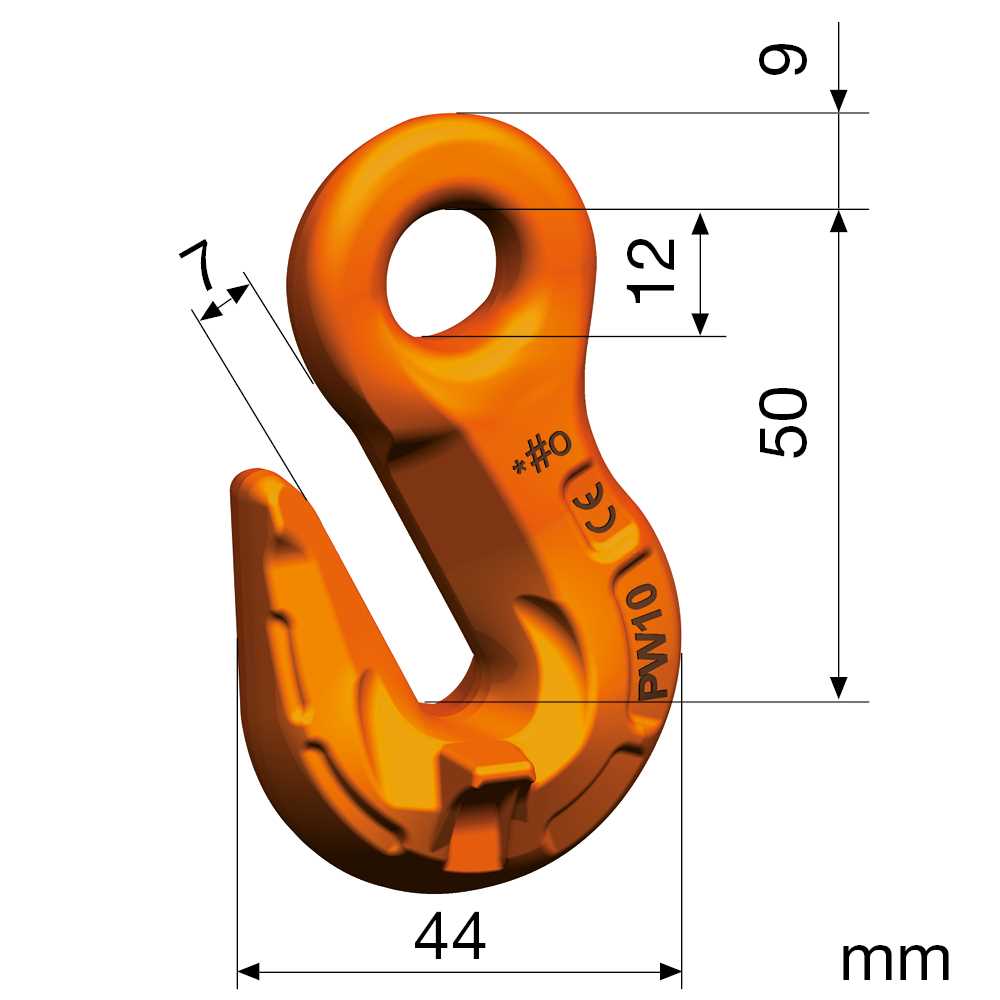 Parallelhaken Nicralloy P 6 GKL 10 hochfest,nach EN 1677-1