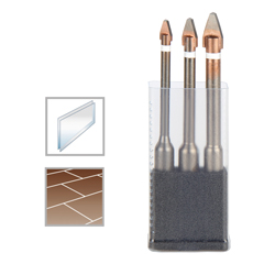 Fliesenbohrer-Set 6/8/10mm,EXTREME,in Schiebepack,für Ritzhärte 9,max.200U/min