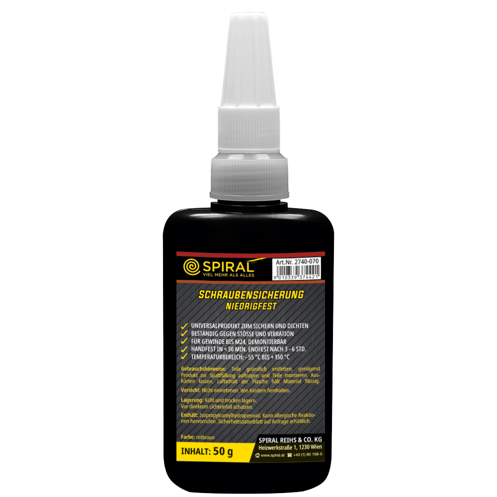 Schraubensich. niedrigfest rotbraun 50g Universalprodukt zum Sichern und Dichten