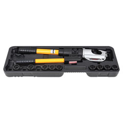 Press-Sortiment 25-240mm²,6-Kantpressung komplett,mit Einsätzen