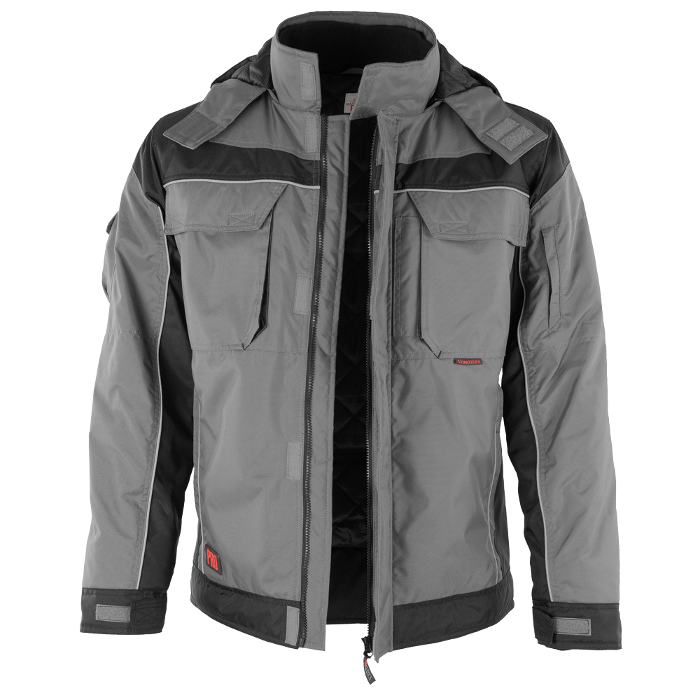 Winterjacke, PRO, schwarz/grau, Gr.2XL