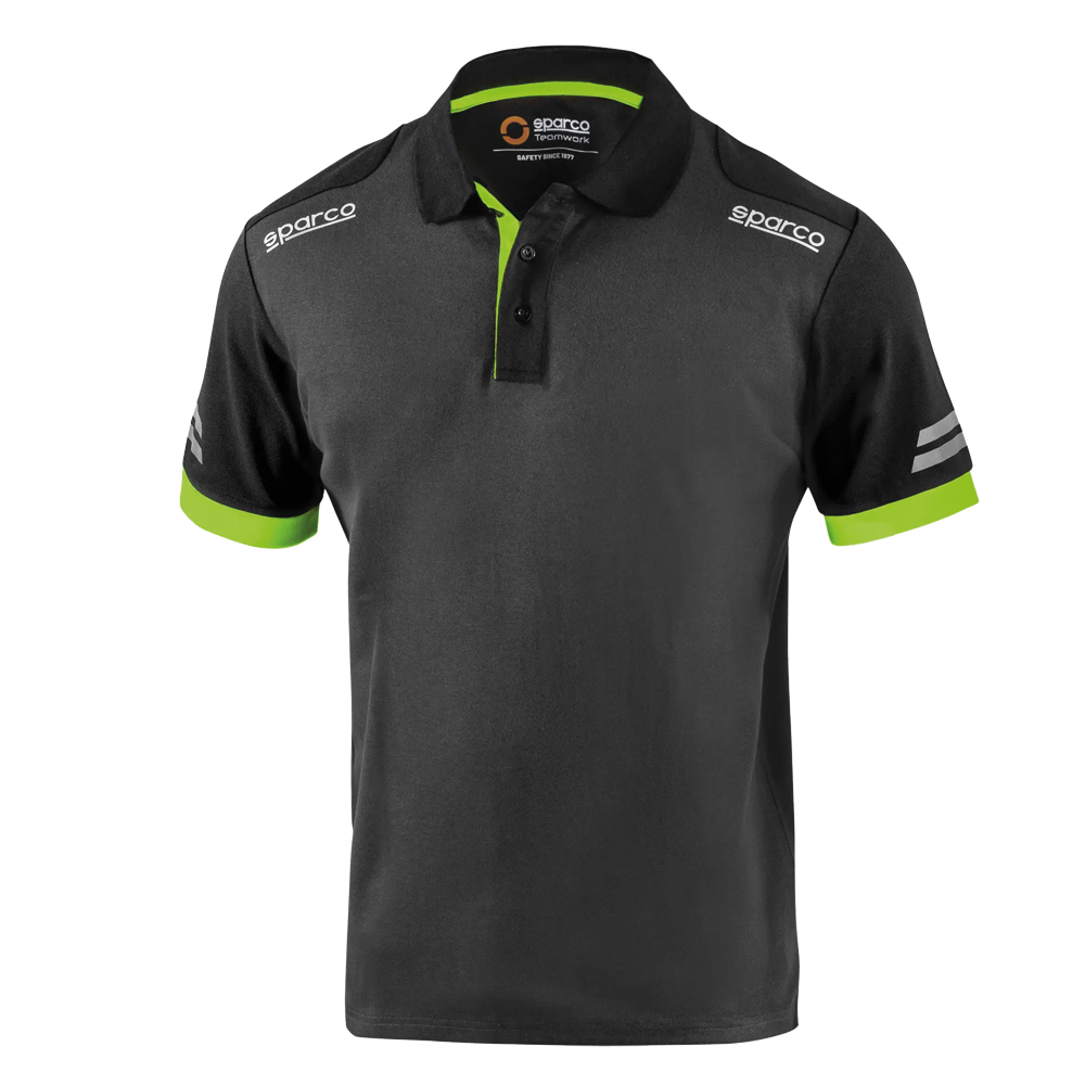 SPARCO Poloshirt Größe XS grau/neongrün
