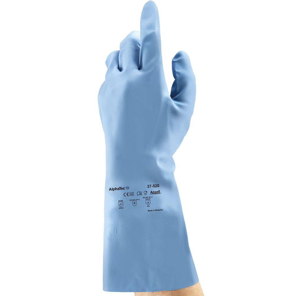 Chemikalienschutzhandschuh 37-520/G.11 Nitril, EN388 3.1.0.1, EN 374 Typ B JKL