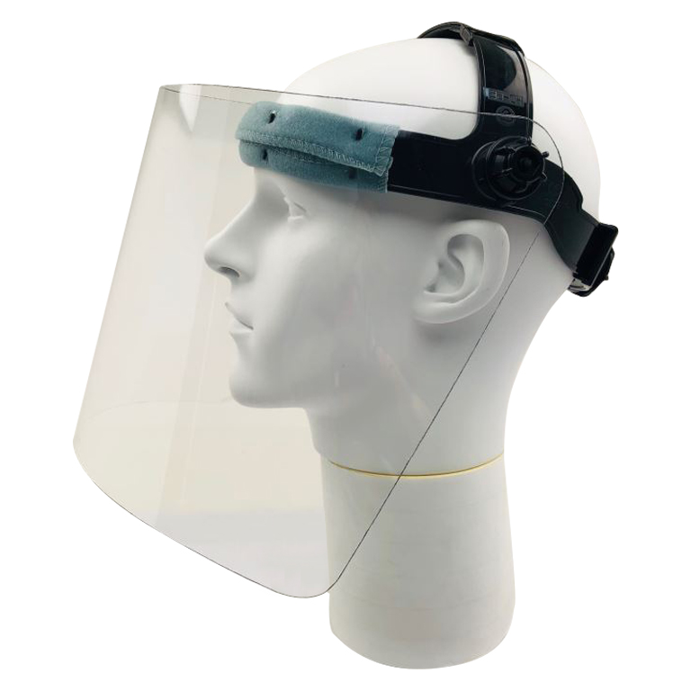 Gesichtsschutz 460x280x1mm,mit Kopfband unmontiert