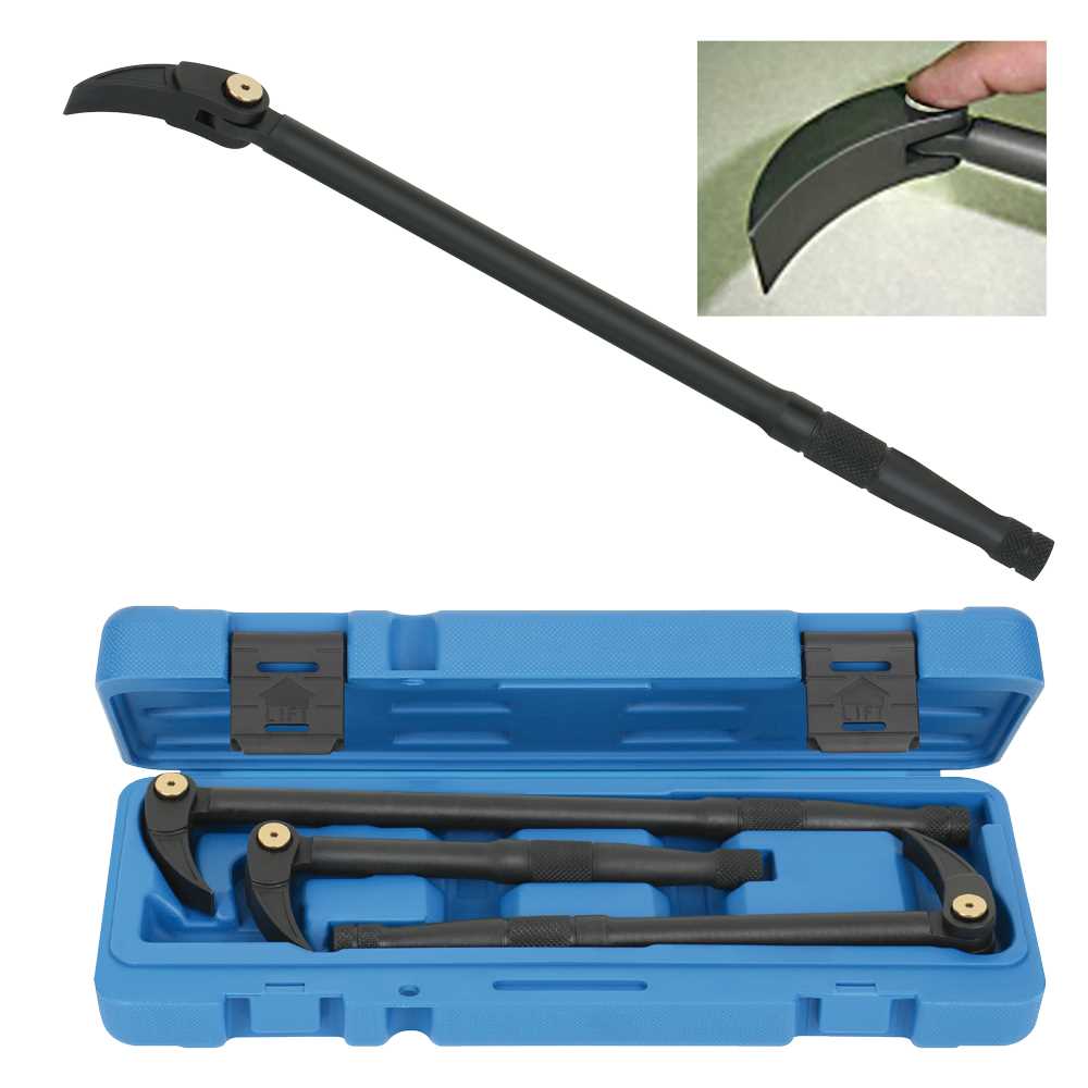 Montage-Hebeleisen-Satz 3-teilig L:250/300/380mm,verstellbare Hebelköpfe