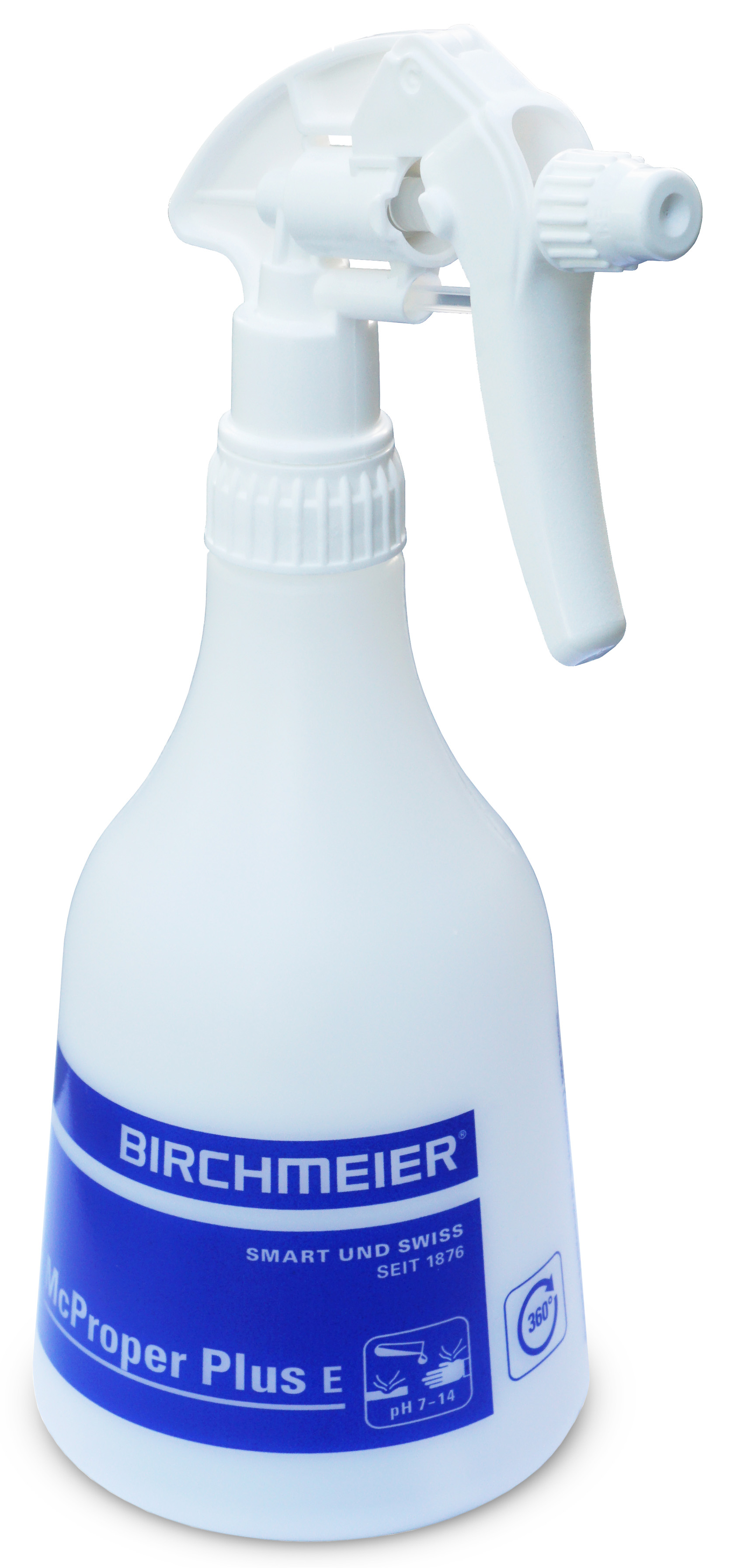 Sprühflasche Inhalt 0,5 Liter 360° alkalische Sprüh-u.Schaummittel (ph7-14)
