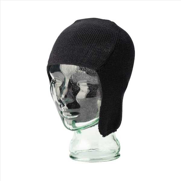 Helm-Strickhaube Universalgröße verlängerter Nackenteil