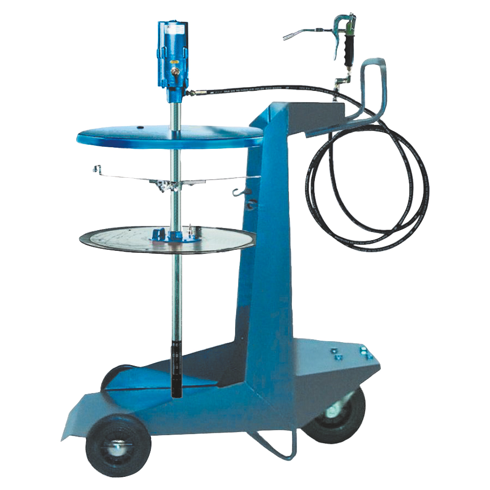 Abschmierpresse bis 220kg Fettgebinde HI-PRESS,540-590mm Ø. und Zubehör