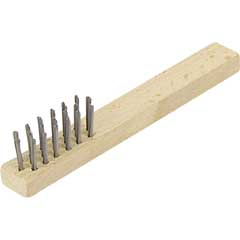 Zündkerzenbürste 0,4mm Stahldraht glatt 3-reihig,16 Bünde