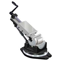 3-Achsen-Maschinen-Schraubstock 130BB 140mm Spannweite,dreh-,schwenk-,kippbar