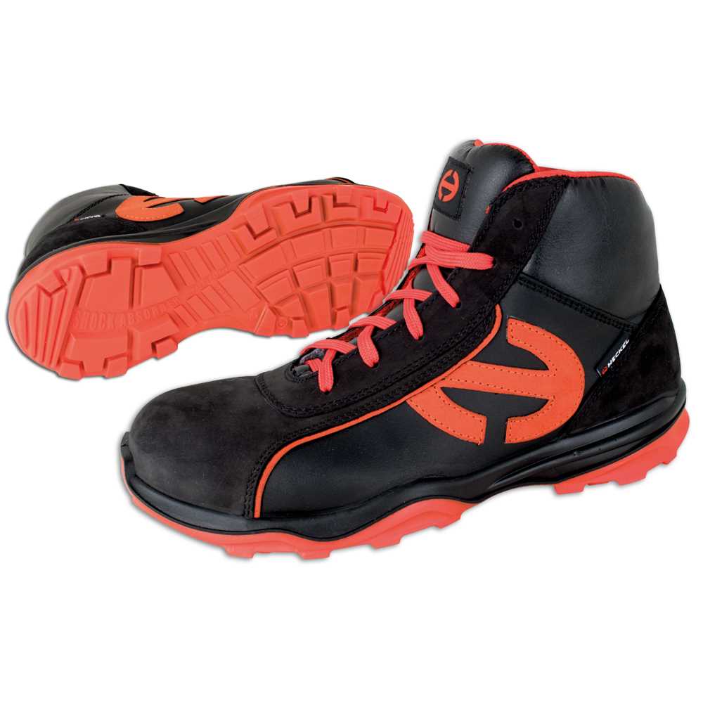 Stiefel halbhoch RUN 300 High Gr.46 metallfrei, EN20345 S3 SRC rot/schwarz