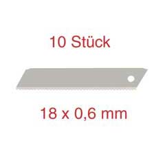 10 Stück Tiefschnittklinge,Welle 0,6mm mit Wellenschliff-Schneide,massiv