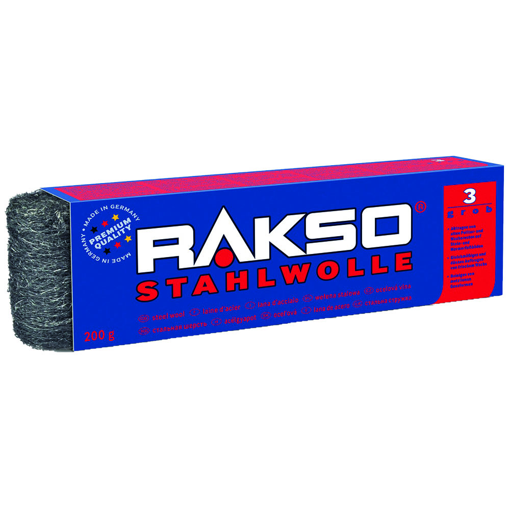 Stahlwolle,universal,200g,Type 3 grob zum Polieren,Schleifen und Reinigen