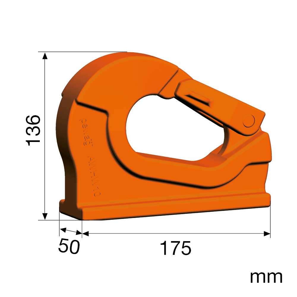 Anschweißhaken Nicralloy AH 10 Güteklasse 10 - hochfest,nach EN 1677-1