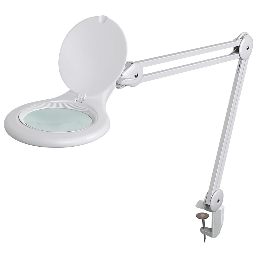 S-GRAND-DUPLO-Kaltl.Lupenleuchte 84 SMD LED's,Ø225mm Lupe 3 Dioptrien