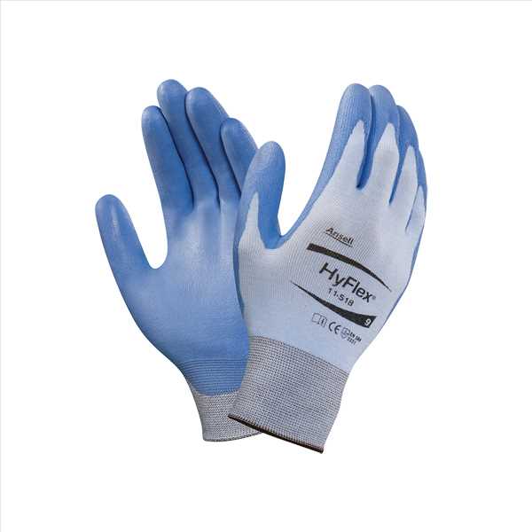 Schnittschutzhandschuh HYFLEX 11518 Gr.6 EN 388 3.X.3.1.B. CE Cat.II, Dyneema