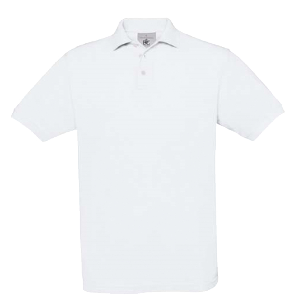 Polo-Shirt, Herren, weiß, Gr. S 100% BW, 180 g/m²