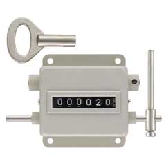 Hubzähler 6-stellig H 47 Antrieb re+li Drehrichtung zum Beschauer